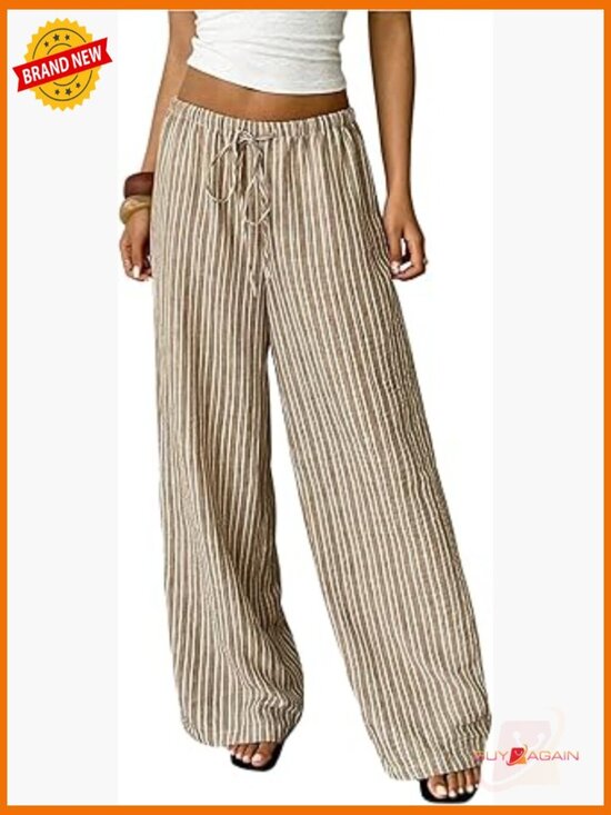 Pants - Satin Pants Drawstring Waist Straight Leg Lounge Pants